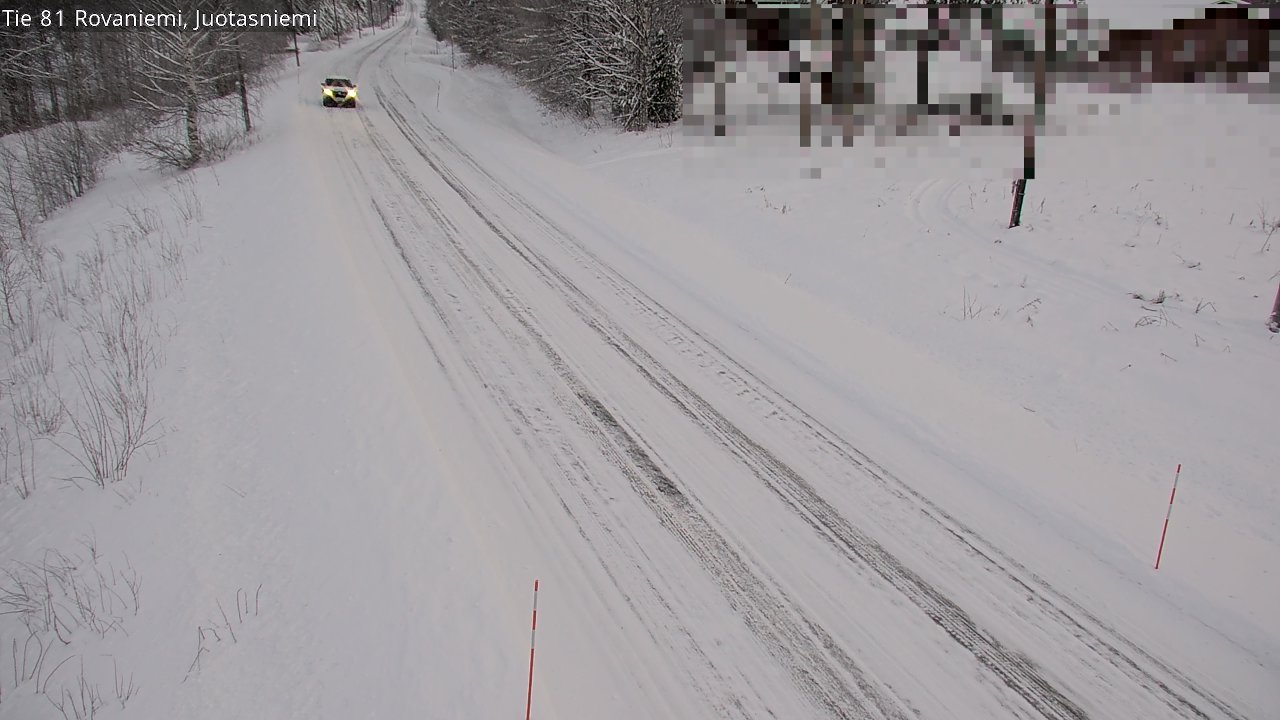 Weather Camera Image Väg 81 Rovaniemi, Juotasniem, Rovaniemi, Lappi