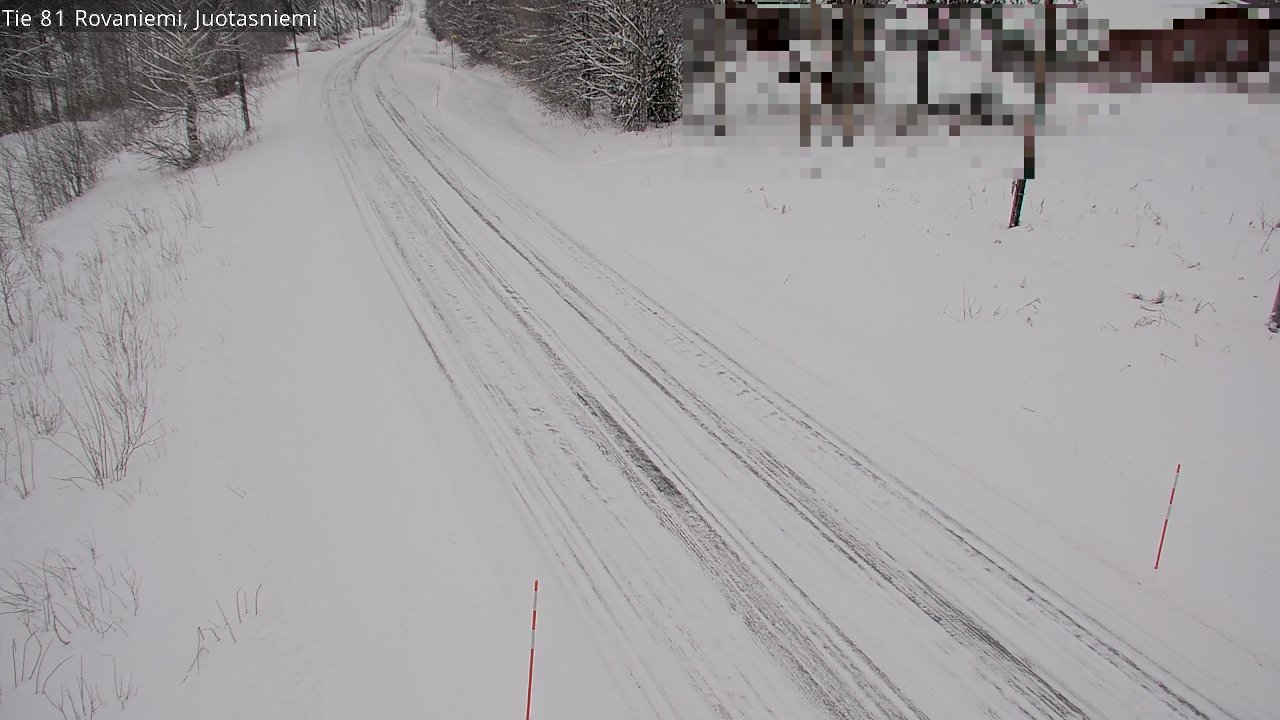 Weather Camera Image Väg 81 Rovaniemi, Juotasniem, Rovaniemi, Lappi