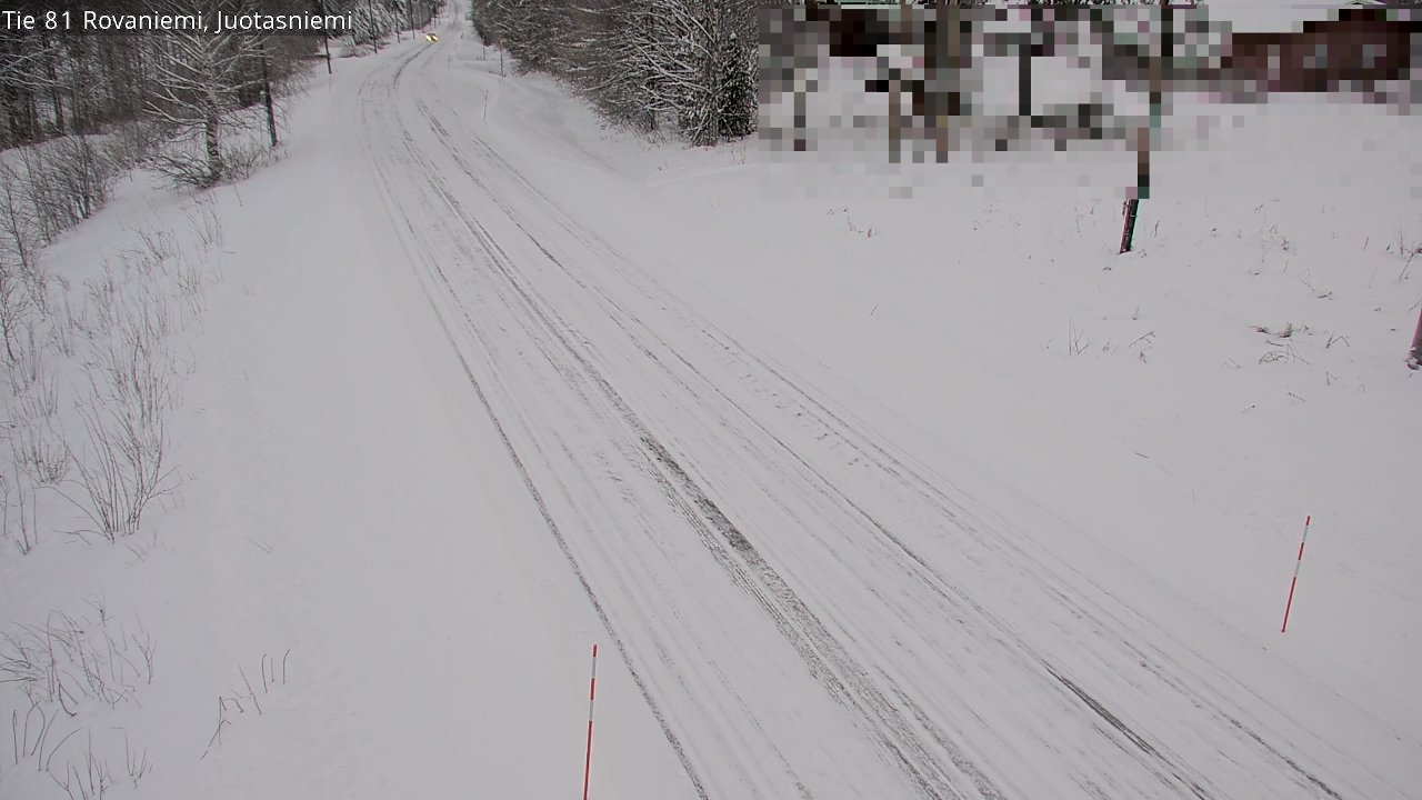 Weather Camera Image Väg 81 Rovaniemi, Juotasniem, Rovaniemi, Lappi