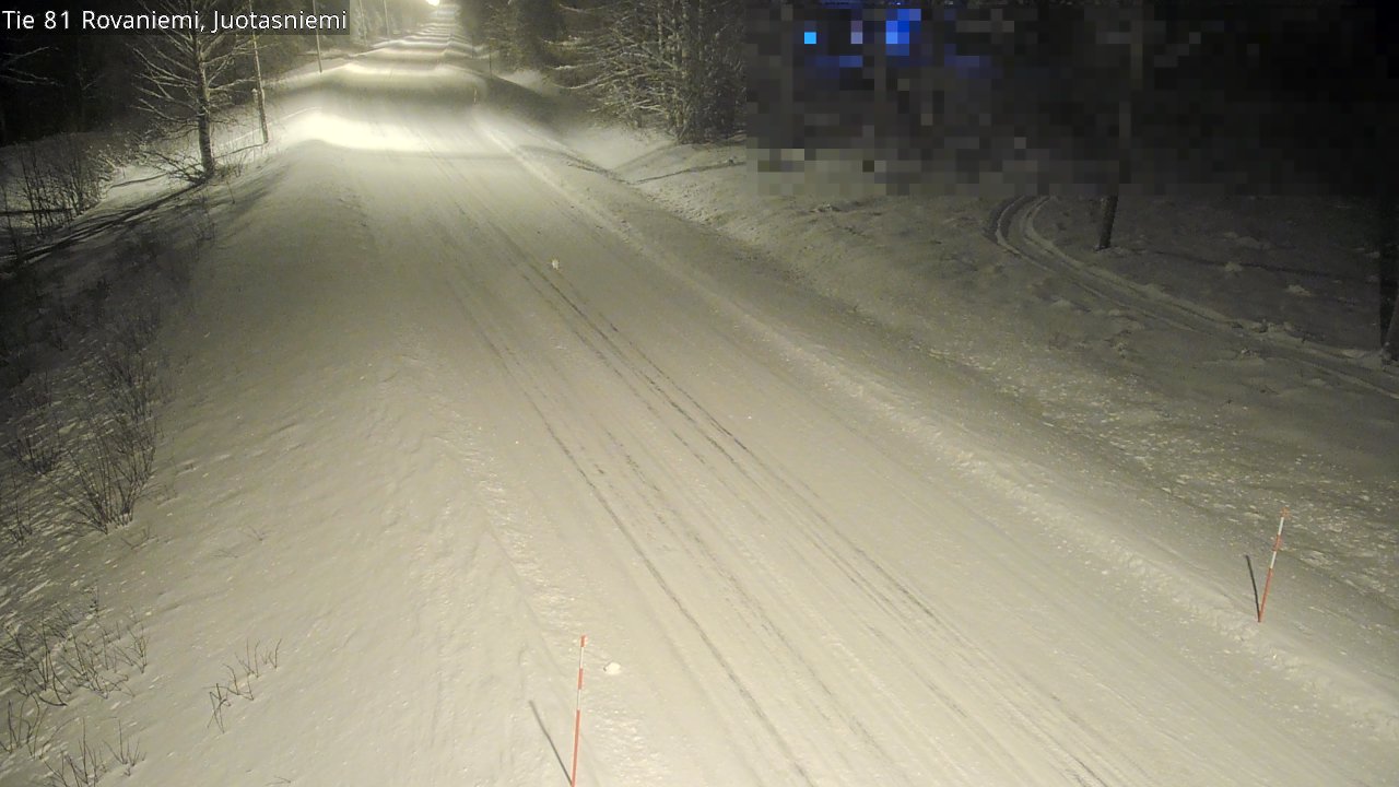 Weather Camera Image Väg 81 Rovaniemi, Juotasniem, Rovaniemi, Lappi