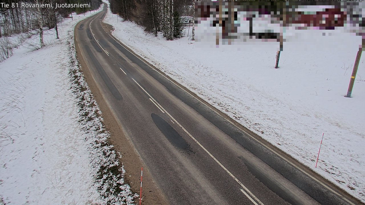 Weather Camera Image Väg 81 Rovaniemi, Juotasniem, Rovaniemi, Lappi