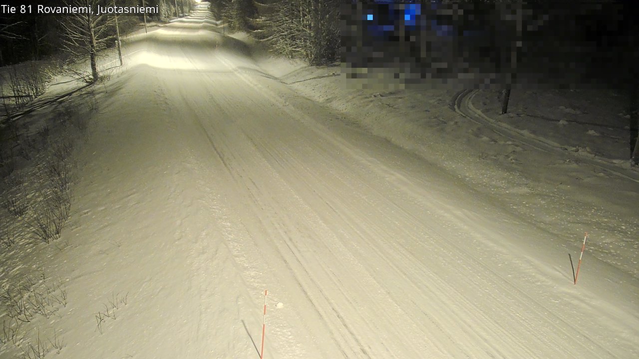 Weather Camera Image Väg 81 Rovaniemi, Juotasniem, Rovaniemi, Lappi