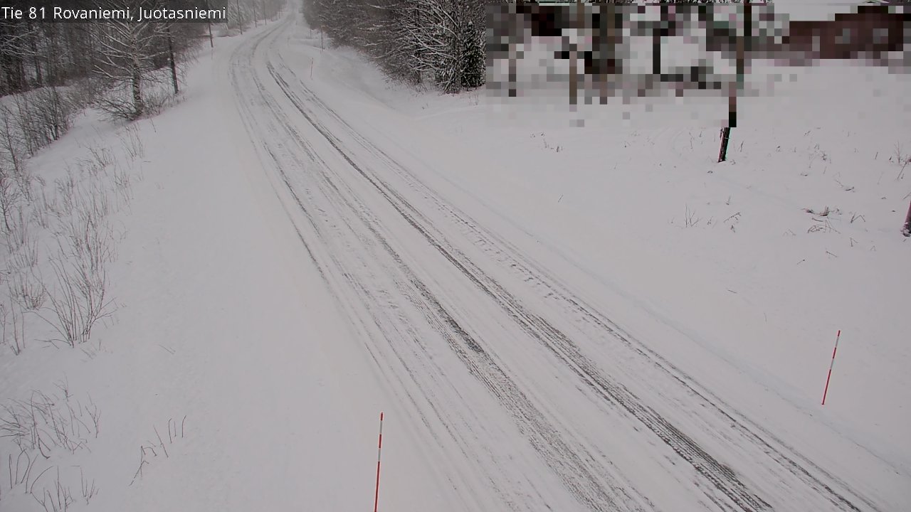 Weather Camera Image Väg 81 Rovaniemi, Juotasniem, Rovaniemi, Lappi