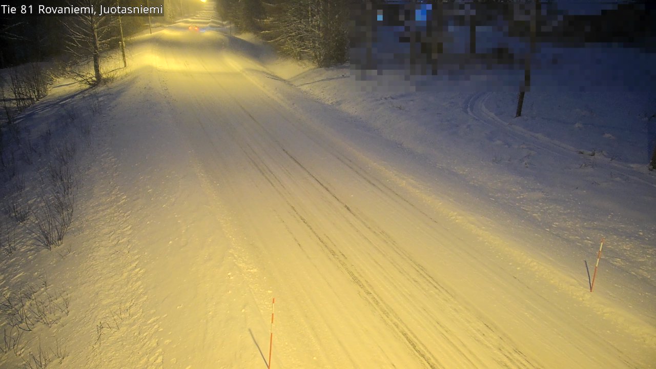 Weather Camera Image Väg 81 Rovaniemi, Juotasniem, Rovaniemi, Lappi