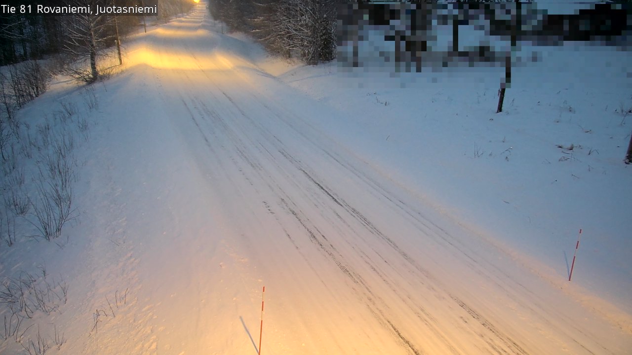 Weather Camera Image Väg 81 Rovaniemi, Juotasniem, Rovaniemi, Lappi