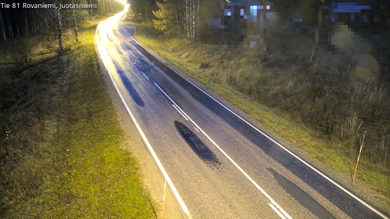 Weather Camera Image Väg 81 Rovaniemi, Juotasniem, Rovaniemi, Lappi