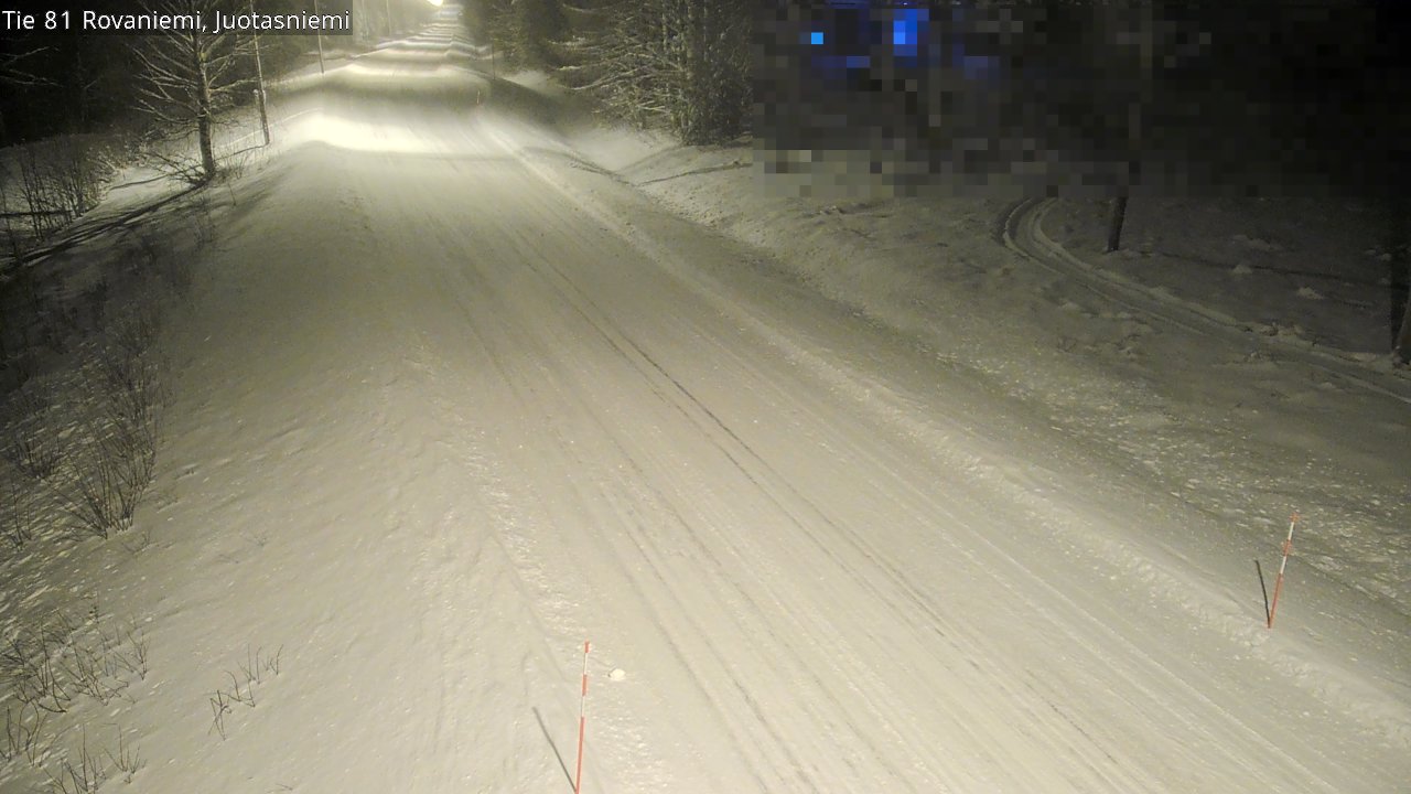 Weather Camera Image Väg 81 Rovaniemi, Juotasniem, Rovaniemi, Lappi