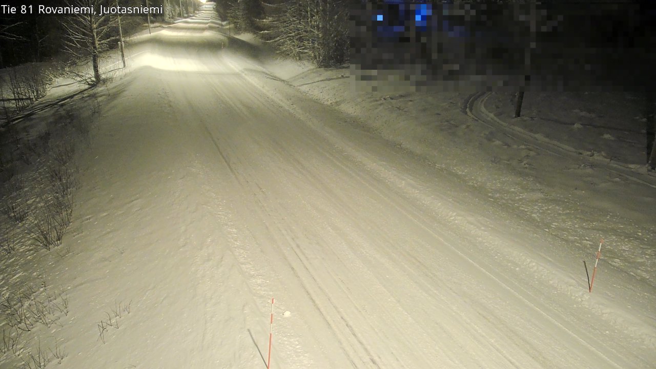 Weather Camera Image Väg 81 Rovaniemi, Juotasniem, Rovaniemi, Lappi