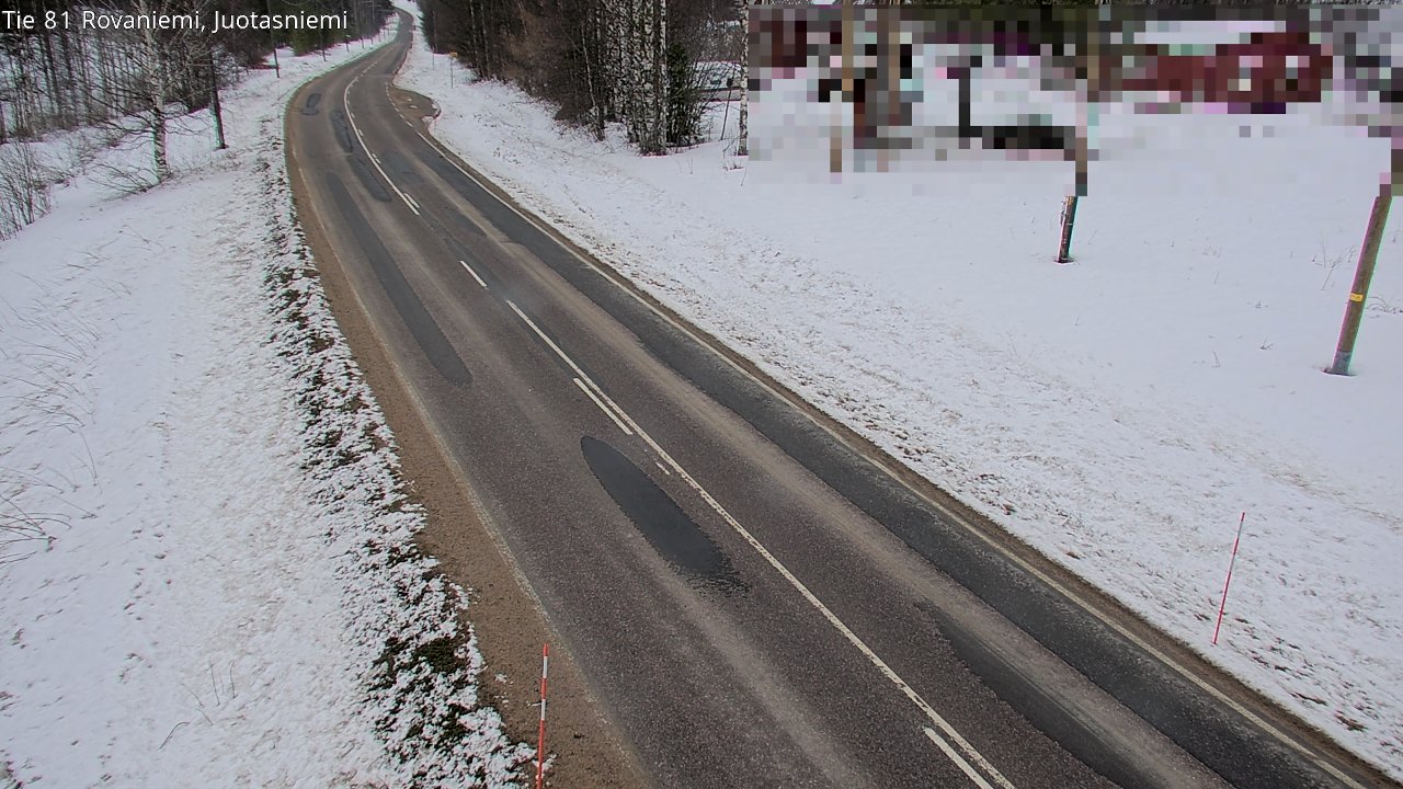 Weather Camera Image Väg 81 Rovaniemi, Juotasniem, Rovaniemi, Lappi