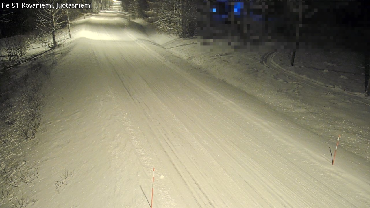 Weather Camera Image Väg 81 Rovaniemi, Juotasniem, Rovaniemi, Lappi