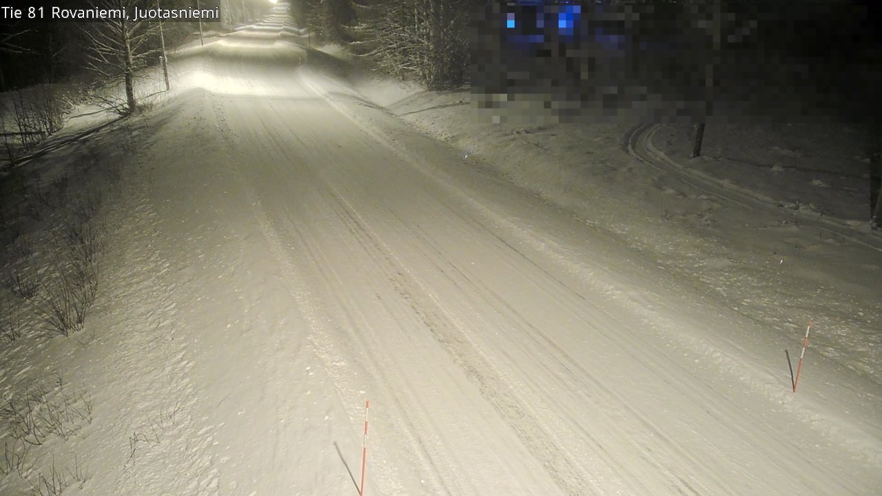 Weather Camera Image Väg 81 Rovaniemi, Juotasniem, Rovaniemi, Lappi