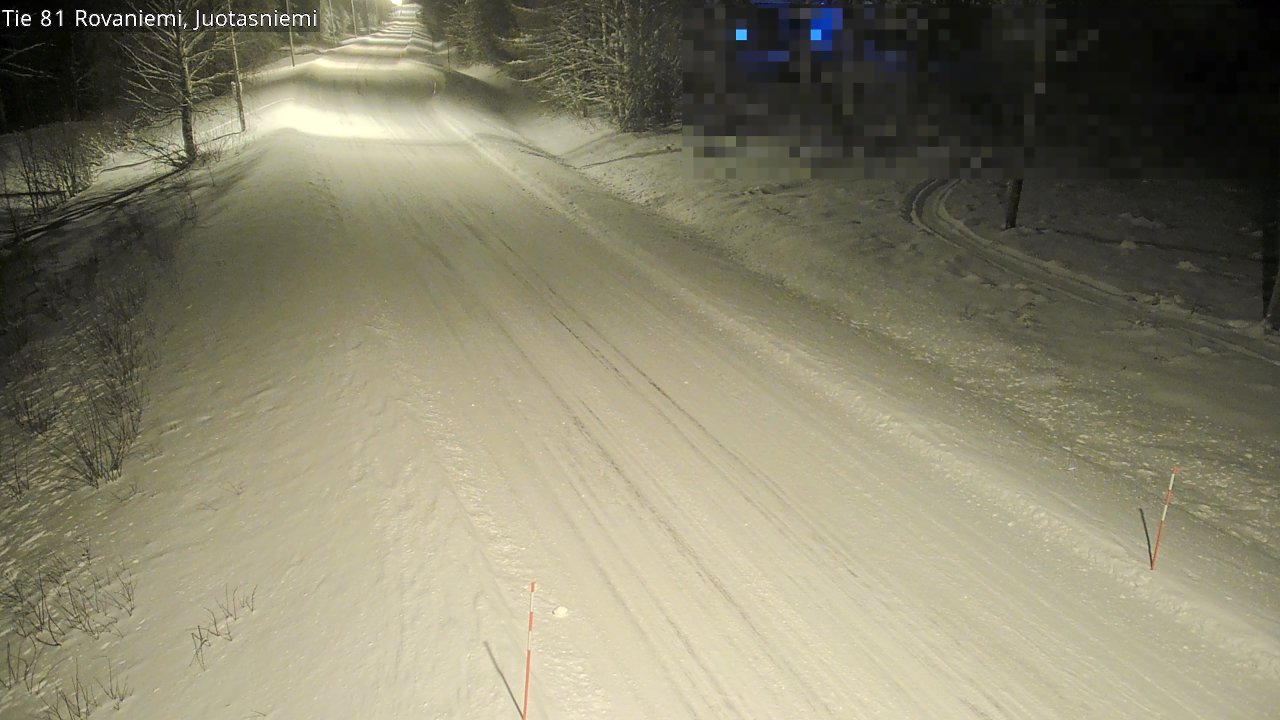 Weather Camera Image Väg 81 Rovaniemi, Juotasniem, Rovaniemi, Lappi