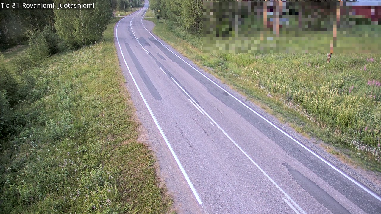 Weather Camera Image Väg 81 Rovaniemi, Juotasniem, Rovaniemi, Lappi