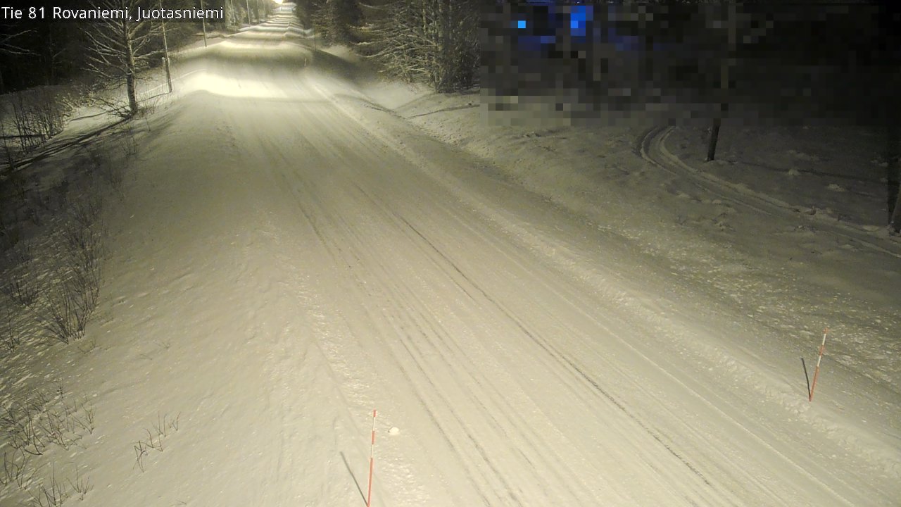 Weather Camera Image Väg 81 Rovaniemi, Juotasniem, Rovaniemi, Lappi