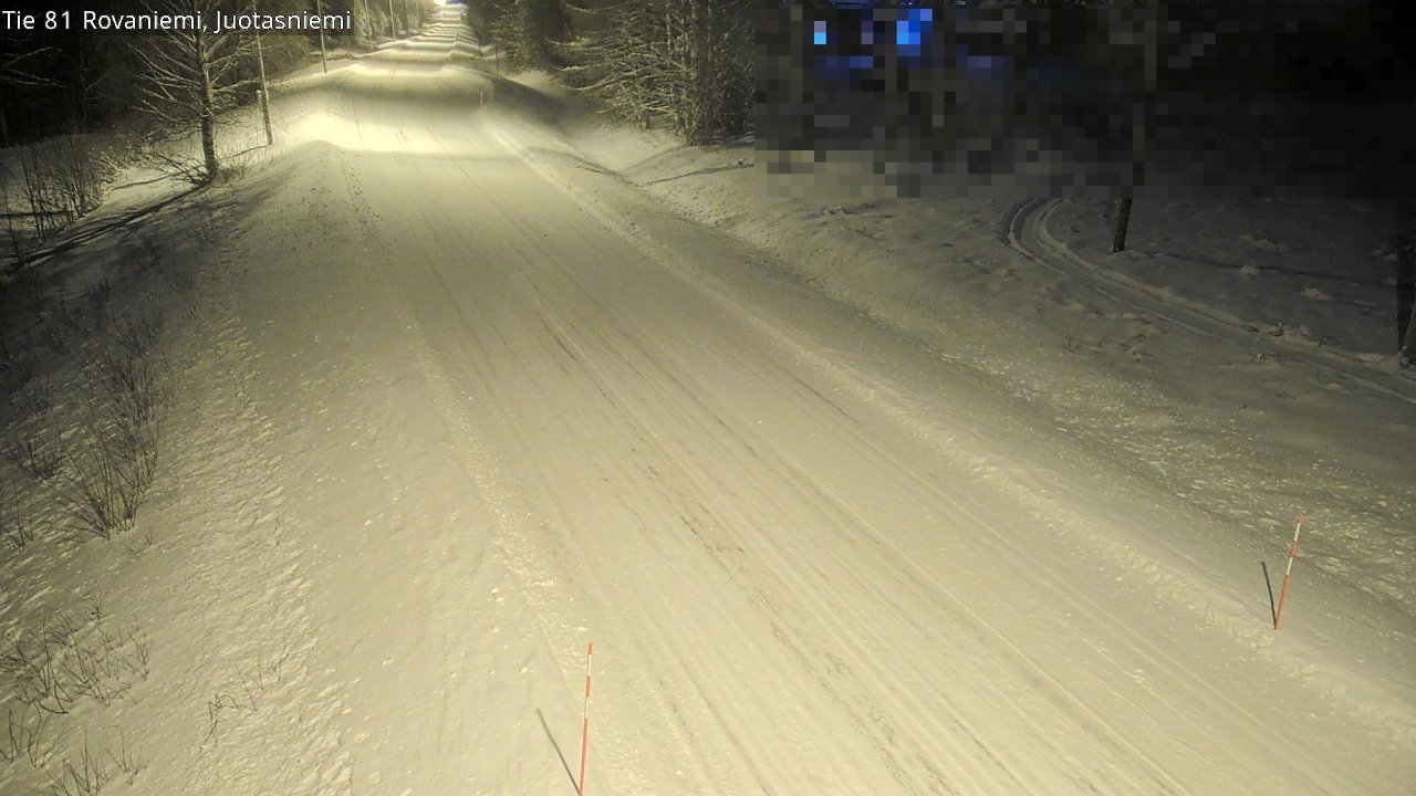 Weather Camera Image Väg 81 Rovaniemi, Juotasniem, Rovaniemi, Lappi