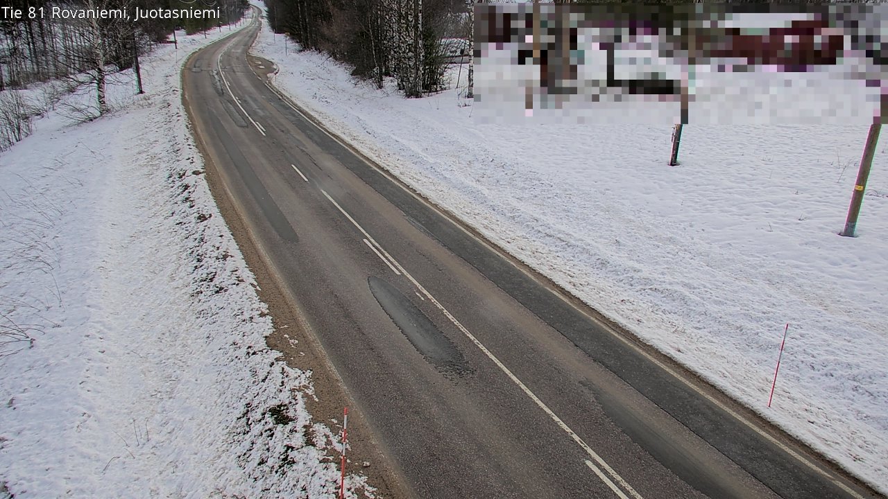 Weather Camera Image Road 81 Rovaniemi, Juotasniemi, Rovaniemi, Lappi