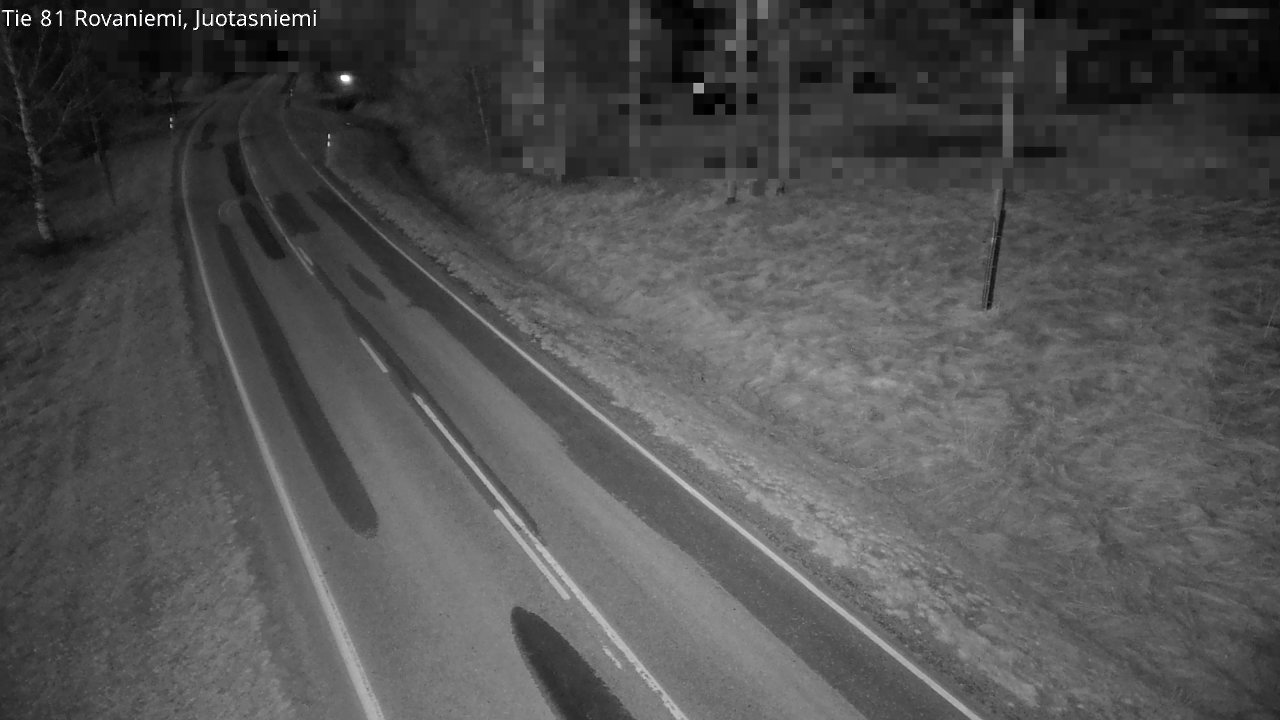 Weather Camera Image Väg 81 Rovaniemi, Juotasniem, Rovaniemi, Lappi