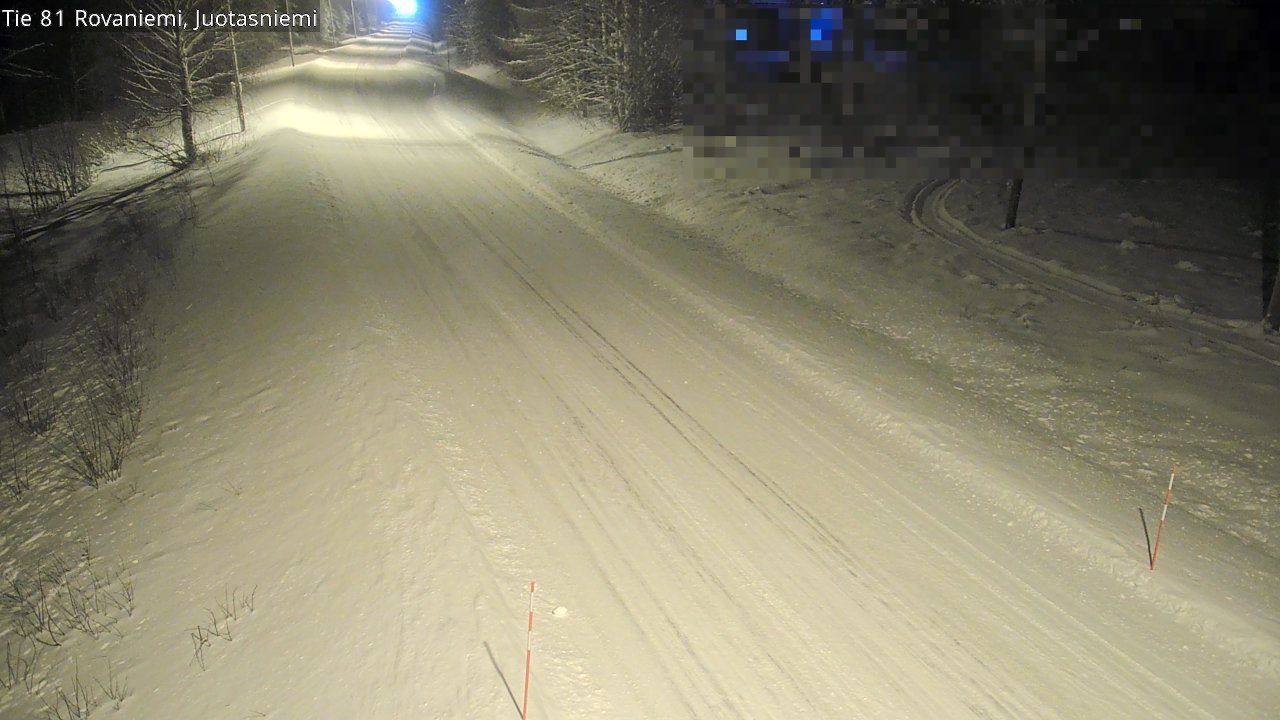 Weather Camera Image Väg 81 Rovaniemi, Juotasniem, Rovaniemi, Lappi