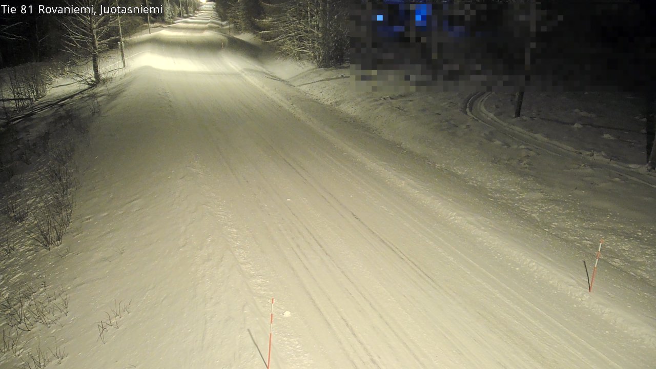 Weather Camera Image Väg 81 Rovaniemi, Juotasniem, Rovaniemi, Lappi