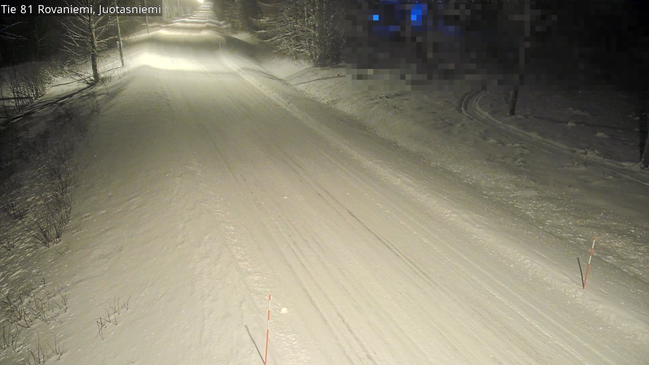 Weather Camera Image Väg 81 Rovaniemi, Juotasniem, Rovaniemi, Lappi