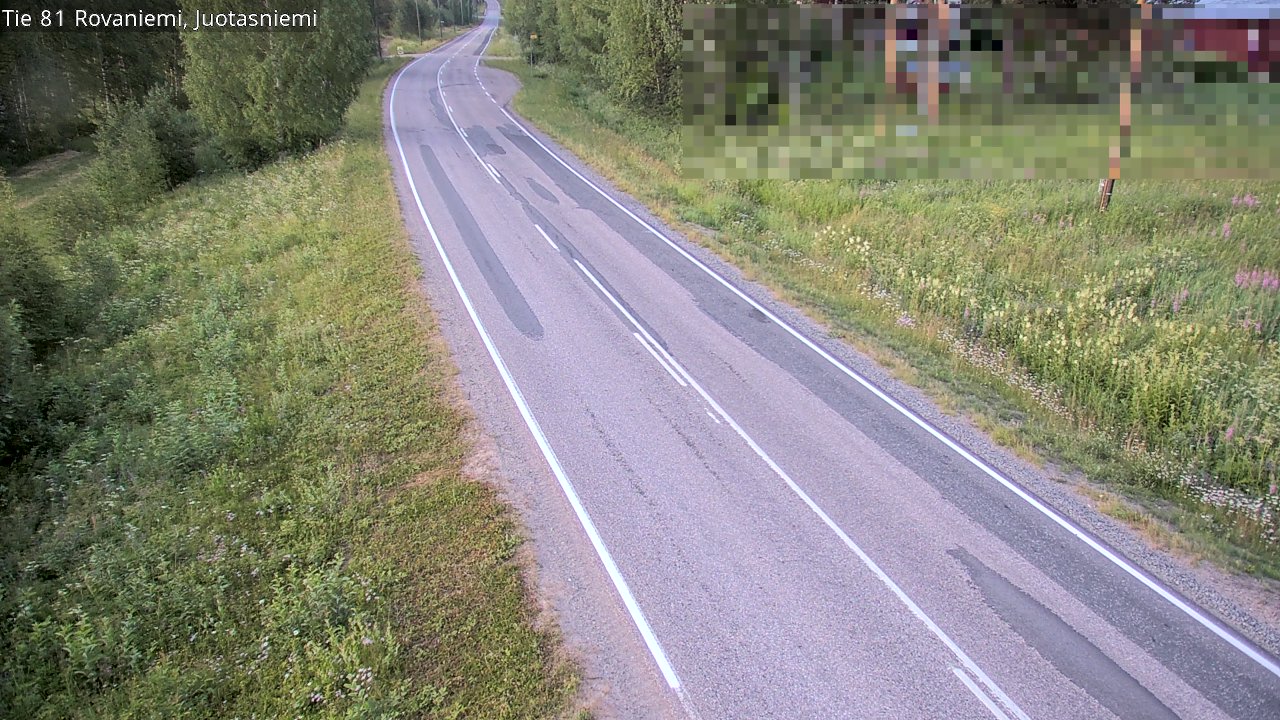 Weather Camera Image Väg 81 Rovaniemi, Juotasniem, Rovaniemi, Lappi