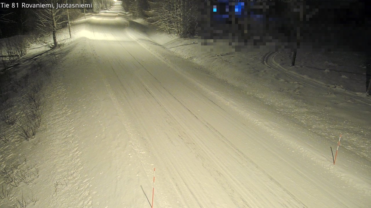 Weather Camera Image Väg 81 Rovaniemi, Juotasniem, Rovaniemi, Lappi