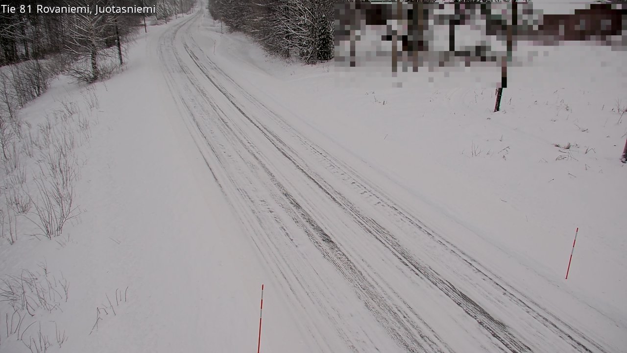 Weather Camera Image Väg 81 Rovaniemi, Juotasniem, Rovaniemi, Lappi