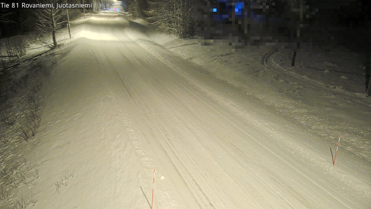 Weather Camera Image Väg 81 Rovaniemi, Juotasniem, Rovaniemi, Lappi