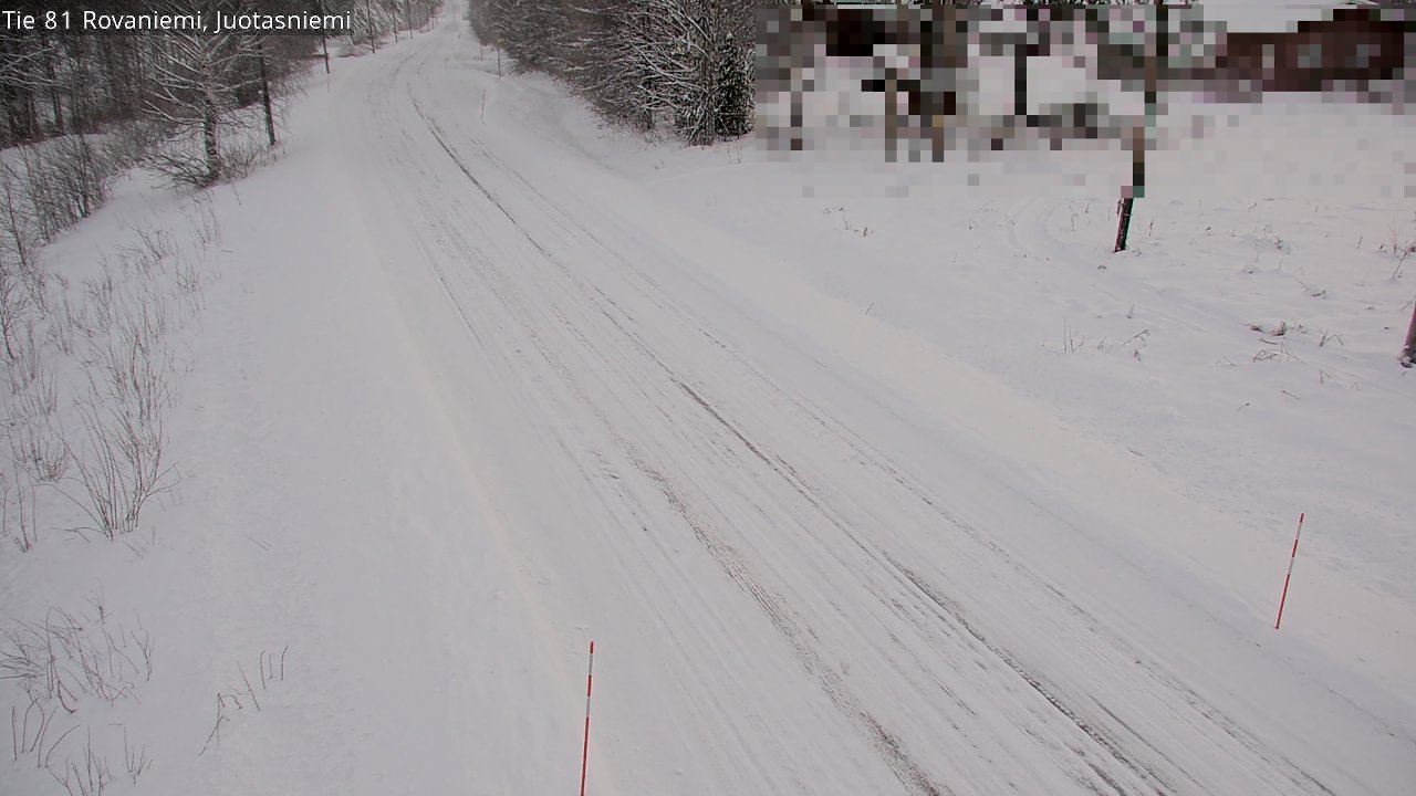 Weather Camera Image Väg 81 Rovaniemi, Juotasniem, Rovaniemi, Lappi