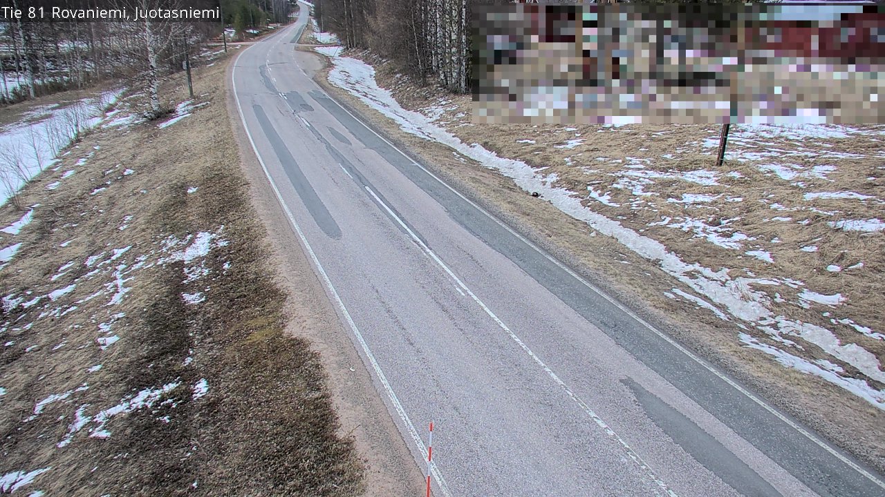 Weather Camera Image Road 81 Rovaniemi, Juotasniemi, Rovaniemi, Lappi