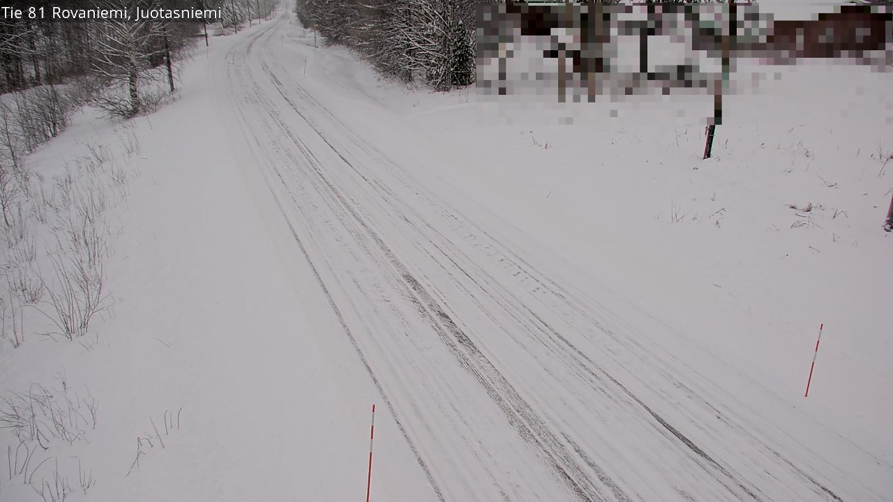 Weather Camera Image Väg 81 Rovaniemi, Juotasniem, Rovaniemi, Lappi