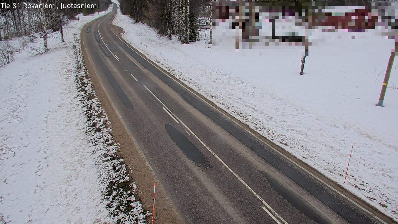 Weather Camera Image Väg 81 Rovaniemi, Juotasniem, Rovaniemi, Lappi