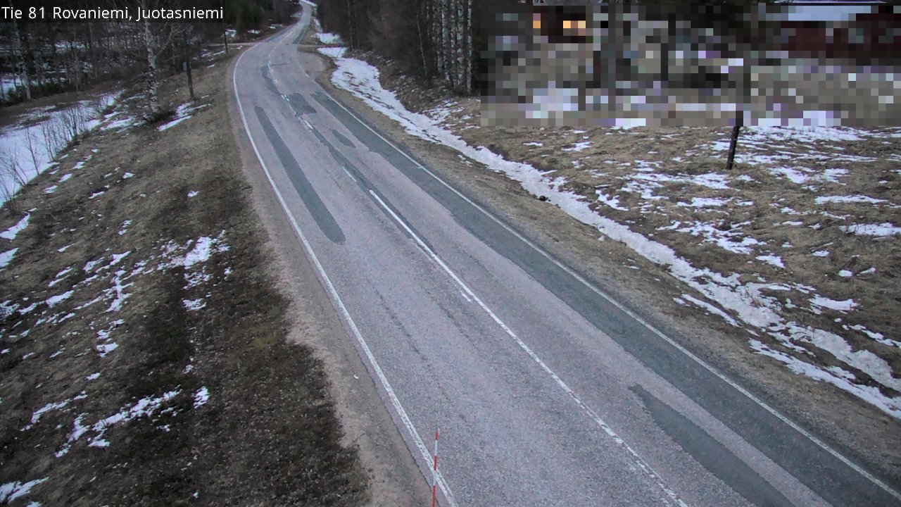 Weather Camera Image Road 81 Rovaniemi, Juotasniemi, Rovaniemi, Lappi
