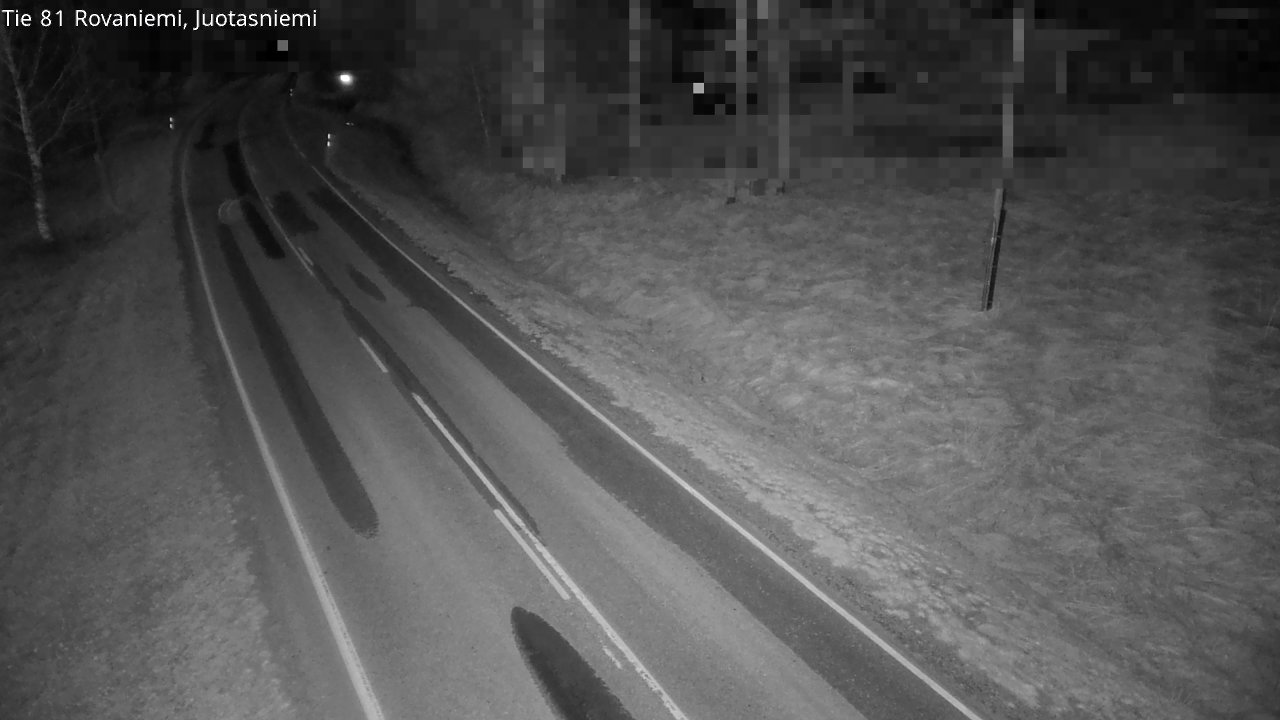 Weather Camera Image Väg 81 Rovaniemi, Juotasniem, Rovaniemi, Lappi