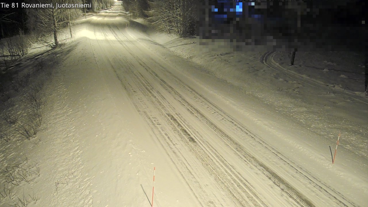 Weather Camera Image Väg 81 Rovaniemi, Juotasniem, Rovaniemi, Lappi