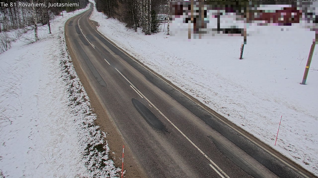 Weather Camera Image Väg 81 Rovaniemi, Juotasniem, Rovaniemi, Lappi
