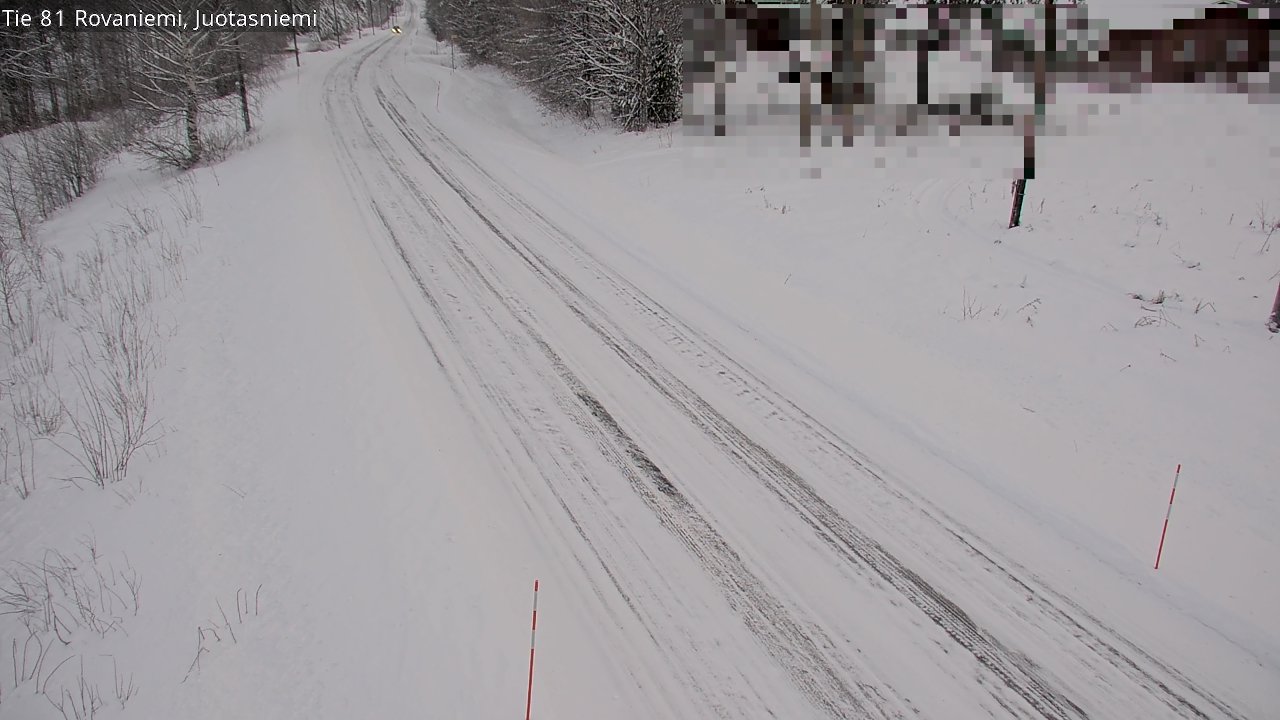 Weather Camera Image Väg 81 Rovaniemi, Juotasniem, Rovaniemi, Lappi