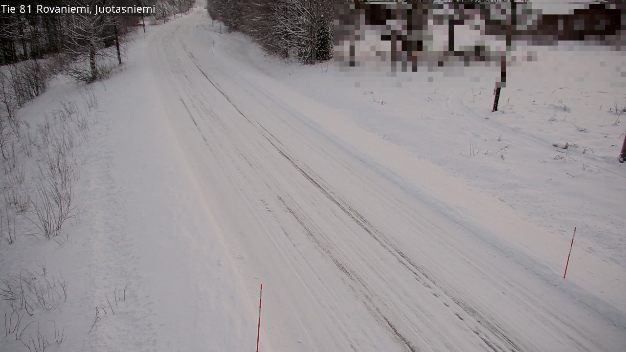 Weather Camera Image Väg 81 Rovaniemi, Juotasniem, Rovaniemi, Lappi