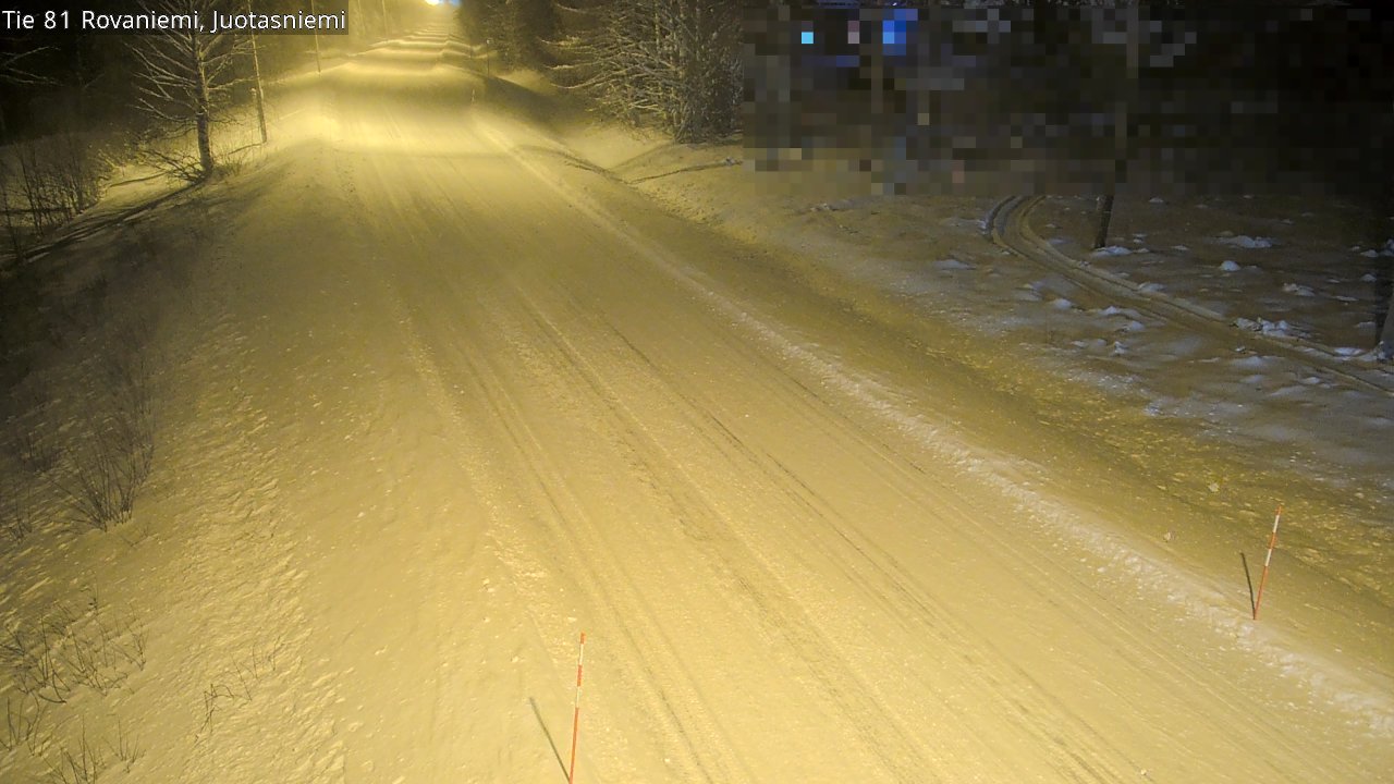 Weather Camera Image Väg 81 Rovaniemi, Juotasniem, Rovaniemi, Lappi
