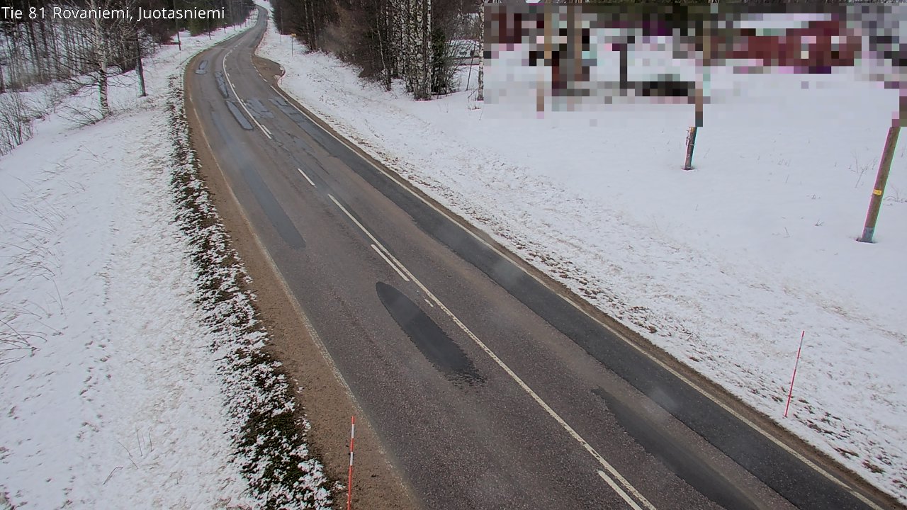 Weather Camera Image Road 81 Rovaniemi, Juotasniemi, Rovaniemi, Lappi