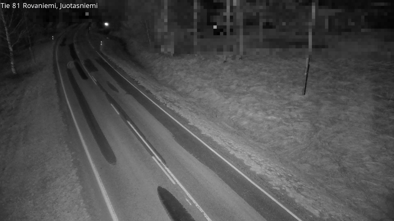 Weather Camera Image Väg 81 Rovaniemi, Juotasniem, Rovaniemi, Lappi