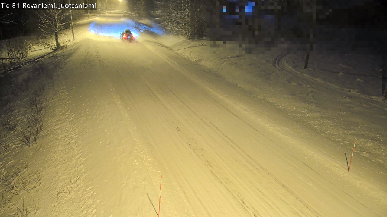 Weather Camera Image Väg 81 Rovaniemi, Juotasniem, Rovaniemi, Lappi