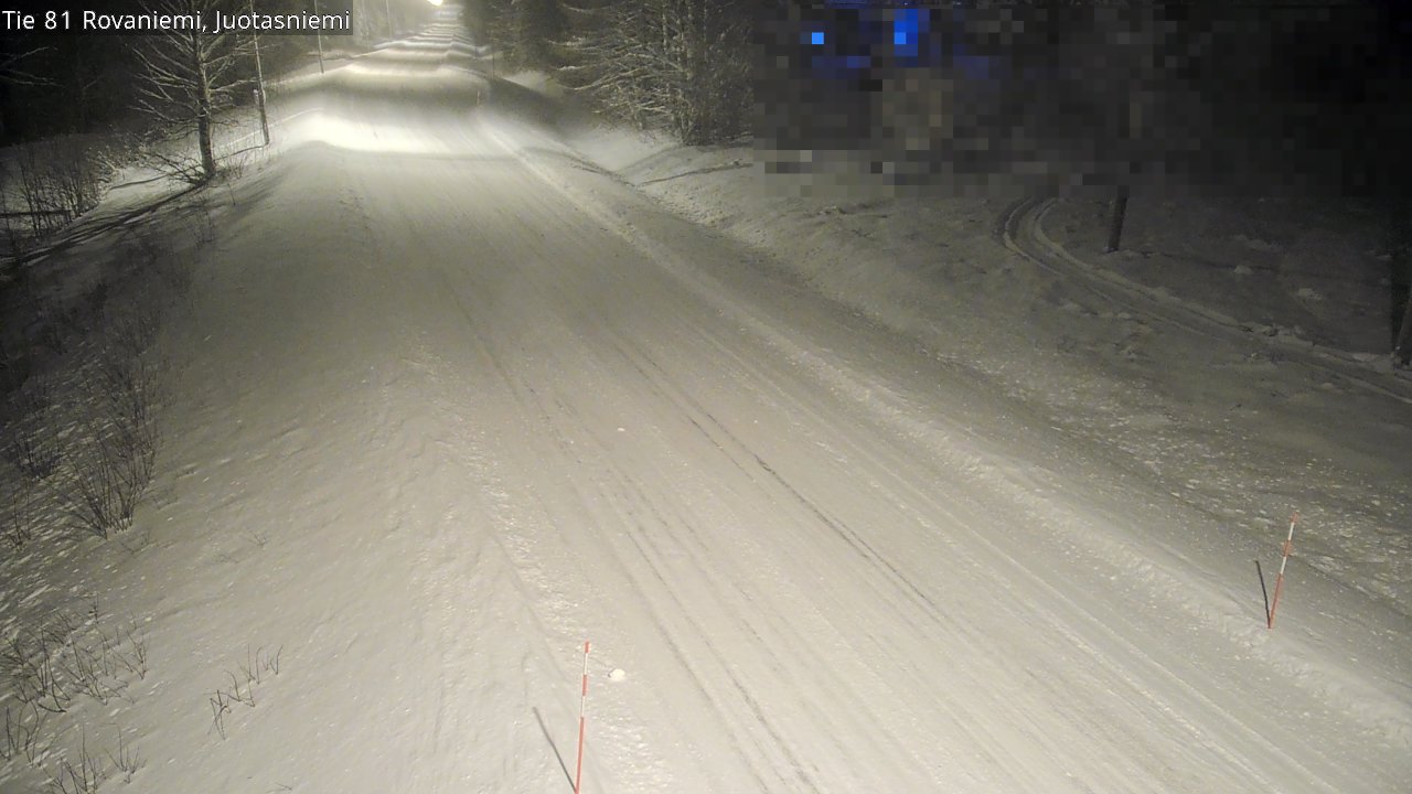 Weather Camera Image Väg 81 Rovaniemi, Juotasniem, Rovaniemi, Lappi
