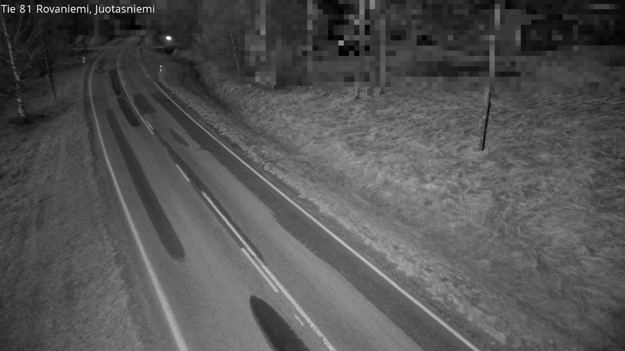 Weather Camera Image Väg 81 Rovaniemi, Juotasniem, Rovaniemi, Lappi