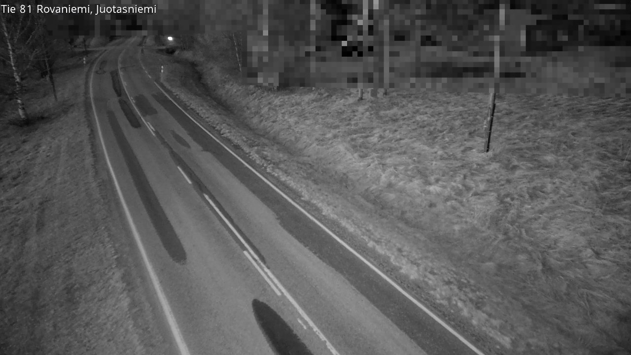 Weather Camera Image Väg 81 Rovaniemi, Juotasniem, Rovaniemi, Lappi