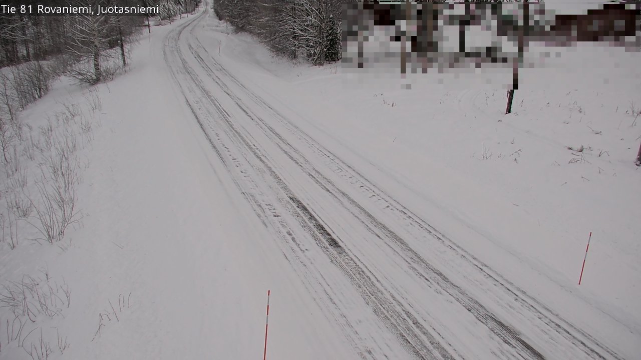 Weather Camera Image Väg 81 Rovaniemi, Juotasniem, Rovaniemi, Lappi