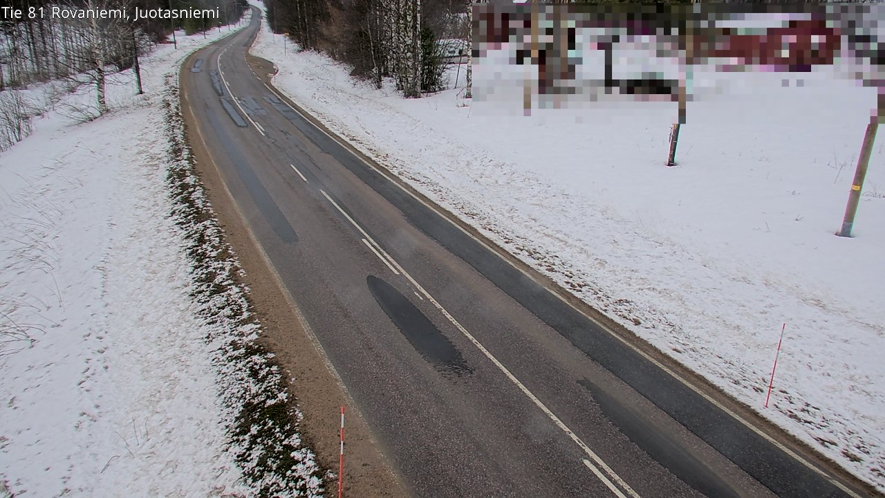 Weather Camera Image Road 81 Rovaniemi, Juotasniemi, Rovaniemi, Lappi