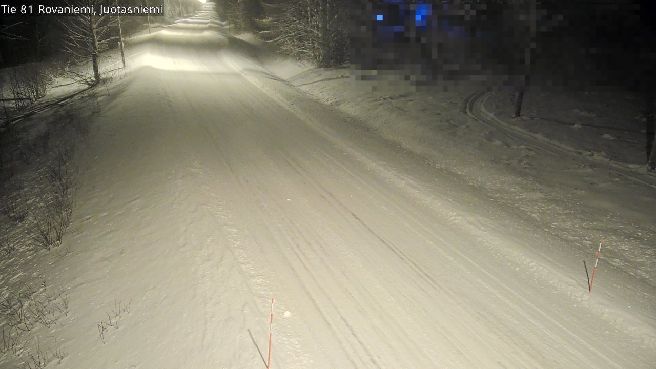 Weather Camera Image Väg 81 Rovaniemi, Juotasniem, Rovaniemi, Lappi