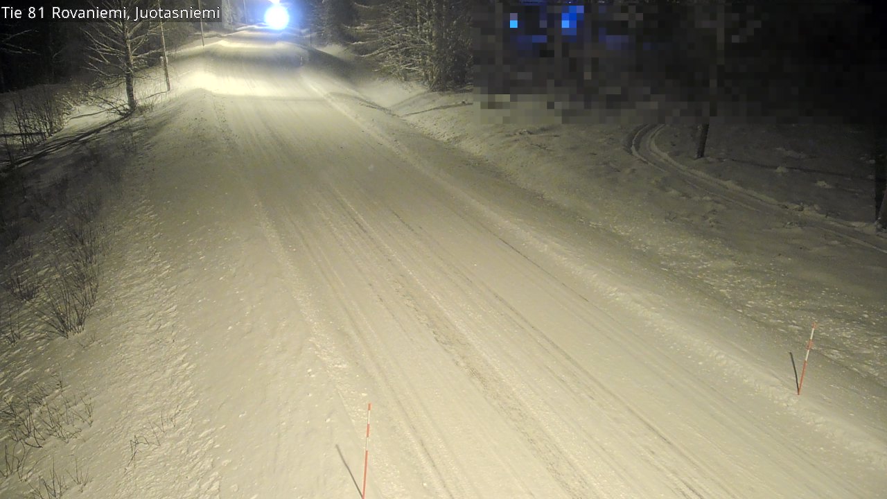 Weather Camera Image Väg 81 Rovaniemi, Juotasniem, Rovaniemi, Lappi