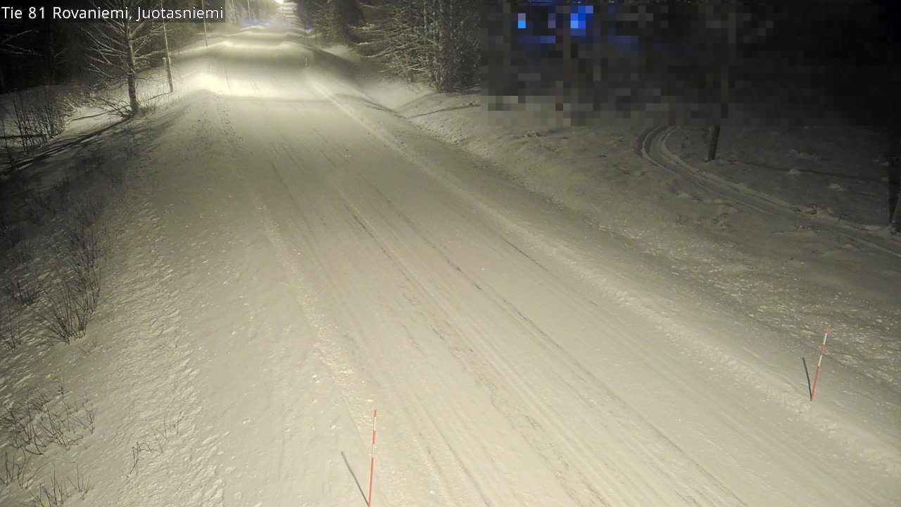 Weather Camera Image Väg 81 Rovaniemi, Juotasniem, Rovaniemi, Lappi